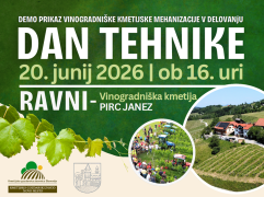 Dan tehnike 2026 - Naravi prijazna pridelava grozdja